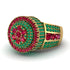 Round Ruby Mens Luxury Ring - Chris No. 25