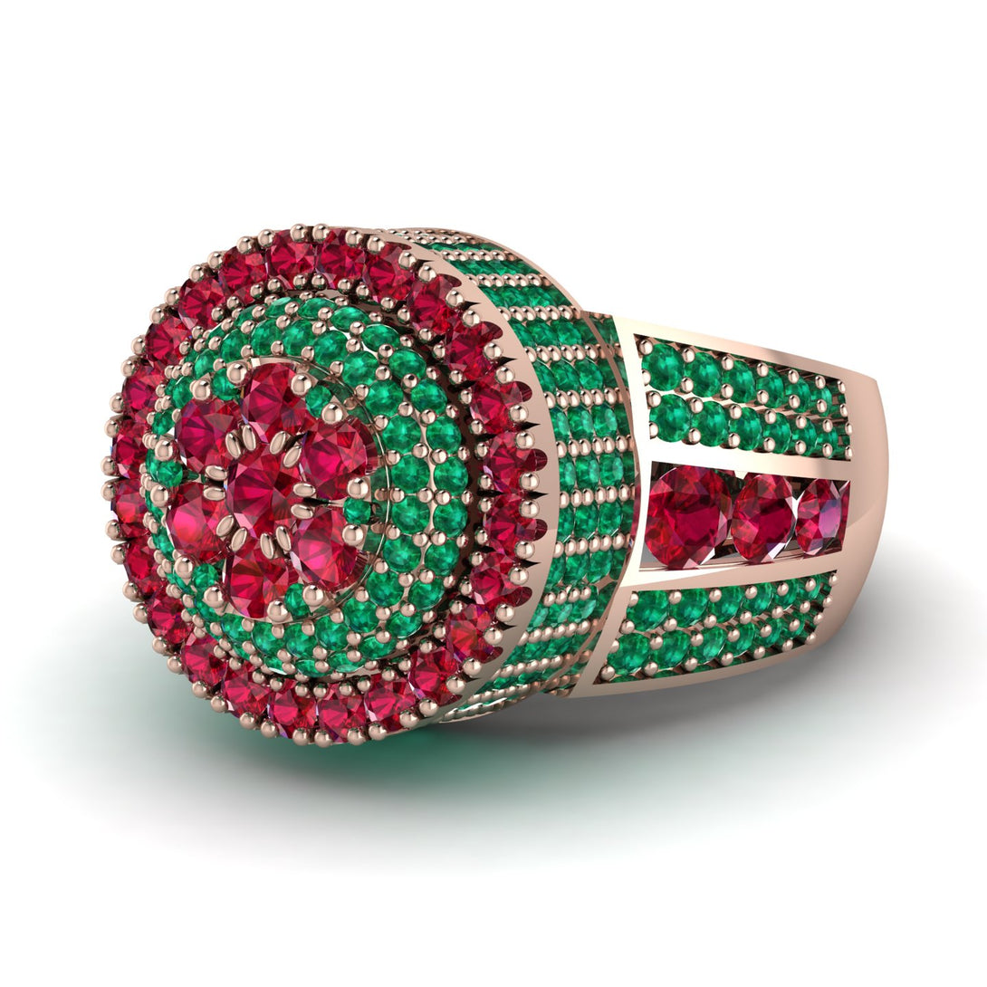 Round Ruby Mens Luxury Ring - Chris No. 26