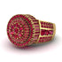 Round Ruby Mens Luxury Ring - Chris No. 55