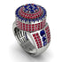 Round Sapphire Mens Luxury Ring - Chris No. 60