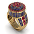 Round Ruby Mens Luxury Ring - Chris No. 70