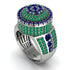 Round Sapphire Mens Luxury Ring - Chris No. 30
