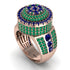Round Sapphire Mens Luxury Ring - Chris No. 29