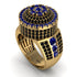 Round Sapphire Mens Luxury Ring - Chris No. 43 image 1