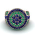 Round Sapphire Mens Luxury Ring - Chris No. 29 image 2