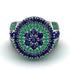 Round Sapphire Mens Luxury Ring - Chris No. 30