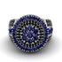 Round Sapphire Mens Luxury Ring - Chris No. 45