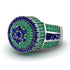 Round Sapphire Mens Luxury Ring - Chris No. 30
