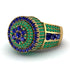 Round Sapphire Mens Luxury Ring - Chris No. 28 image 3