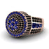 Round Sapphire Mens Luxury Ring - Chris No. 44 image 3
