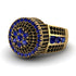 Round Sapphire Mens Luxury Ring - Chris No. 43