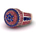 Round Sapphire Mens Luxury Ring - Chris No. 59