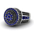 Round Sapphire Mens Luxury Ring - Chris No. 45 image 3