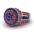 Round Sapphire Mens Luxury Ring - Chris No. 60