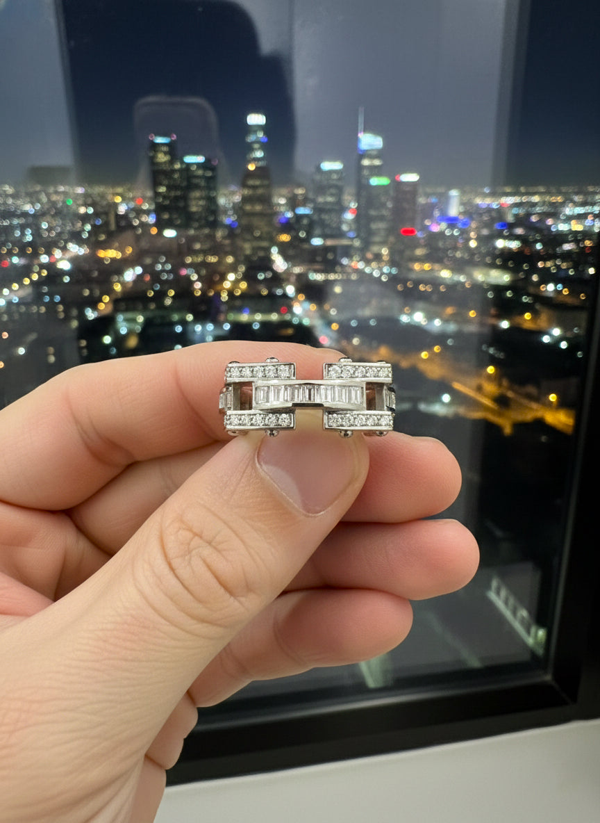 Diamond Monarch Baguette Gold Men's Ring - Micah No. 3