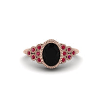 Ruby Milgrain Beaded Bezel Engagement Ring - Stacy No. 53 image 1