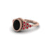Ruby Milgrain Beaded Bezel Engagement Ring - Stacy No. 53 image 3