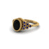 Sapphire Milgrain Beaded Bezel Engagement Ring - Stacy No. 67 image 3