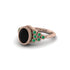 Emerald Milgrain Beaded Bezel Engagement Ring - Stacy No. 23 image 3