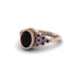 Sapphire Milgrain Beaded Bezel Engagement Ring - Stacy No. 68 image 3