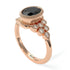 Diamond Milgrain Beaded Bezel Engagement Ring - Stacy No. 8