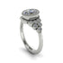 Diamond Milgrain Beaded Bezel Engagement Ring - Stacy No. 3 image 8