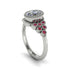 Ruby Milgrain Beaded Bezel Engagement Ring - Stacy No. 48 image 2