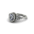 Diamond Milgrain Beaded Bezel Engagement Ring - Stacy No. 3