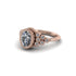 Diamond Milgrain Beaded Bezel Engagement Ring - Stacy No. 2 image 9