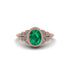 Diamond Milgrain Beaded Bezel Engagement Ring - Stacy No. 5 image 1