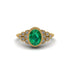 Diamond Milgrain Beaded Bezel Engagement Ring - Stacy No. 4 image 1