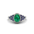Sapphire Milgrain Beaded Bezel Engagement Ring - Stacy No. 66