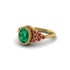 Ruby Milgrain Beaded Bezel Engagement Ring - Stacy No. 49 image 3