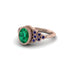 Sapphire Milgrain Beaded Bezel Engagement Ring - Stacy No. 65 image 3