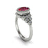 Diamond Milgrain Beaded Bezel Engagement Ring - Stacy No. 12