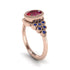 Sapphire Milgrain Beaded Bezel Engagement Ring - Stacy No. 71