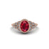 Diamond Milgrain Beaded Bezel Engagement Ring - Stacy No. 11 image 1