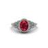 Diamond Milgrain Beaded Bezel Engagement Ring - Stacy No. 12