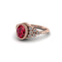 Diamond Milgrain Beaded Bezel Engagement Ring - Stacy No. 11 image 3