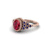 Sapphire Milgrain Beaded Bezel Engagement Ring - Stacy No. 71 image 3