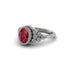 Diamond Milgrain Beaded Bezel Engagement Ring - Stacy No. 12