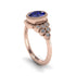 Diamond Milgrain Beaded Bezel Engagement Ring - Stacy No. 14