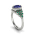 Emerald Milgrain Beaded Bezel Engagement Ring - Stacy No. 30
