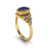 Diamond Milgrain Beaded Bezel Engagement Ring - Stacy No. 13