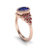 Ruby Milgrain Beaded Bezel Engagement Ring - Stacy No. 59 image 2