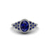Sapphire Milgrain Beaded Bezel Engagement Ring - Stacy No. 75