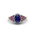 Ruby Milgrain Beaded Bezel Engagement Ring - Stacy No. 60 image 1