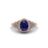Diamond Milgrain Beaded Bezel Engagement Ring - Stacy No. 14 image 1