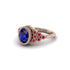 Ruby Milgrain Beaded Bezel Engagement Ring - Stacy No. 59