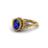 Diamond Milgrain Beaded Bezel Engagement Ring - Stacy No. 13 image 3